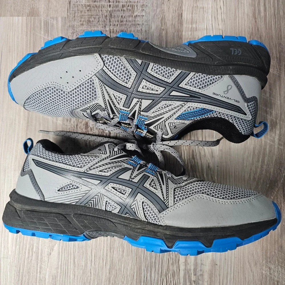 ASICS Mens Gel-Venture 8 Trail Running Shoes 7.5 Sheet Rock Blue Gorpcore Hiking